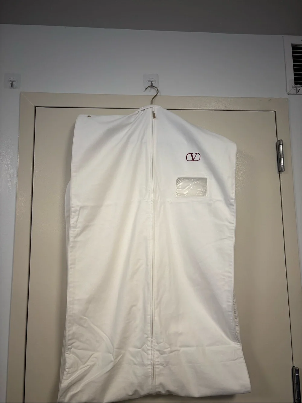 Valentino Garment Dust Bag & Hanger – White